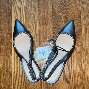 Zara Leather Heel Shoes size US 7.5